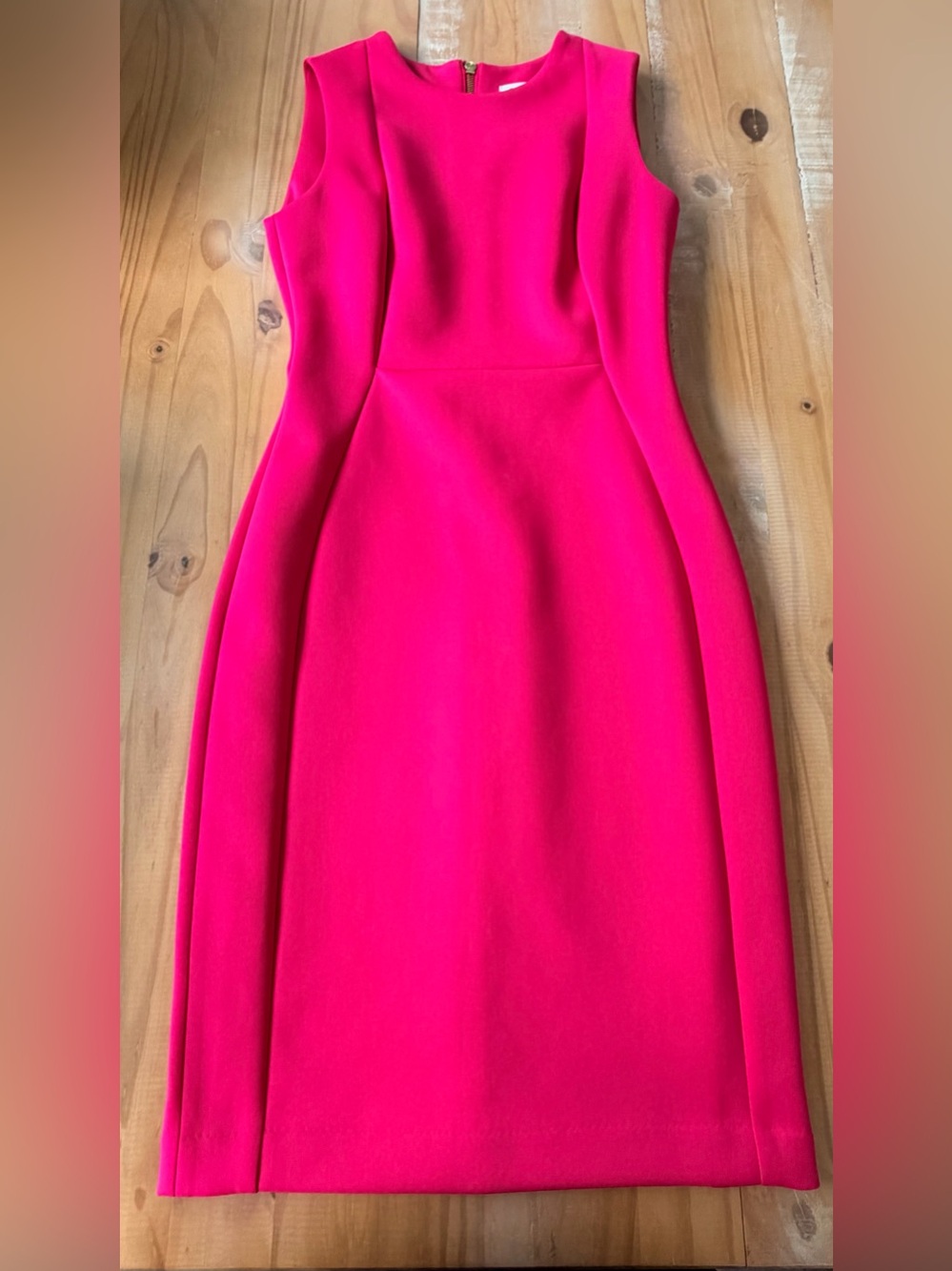 Calvin Klein Pink/Fuchsia Dress, Size 4 sleeveless
